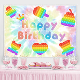 Pop Es Funkeln Bokeh Glücklich Geburtstag Hintergrund Für Kinder
